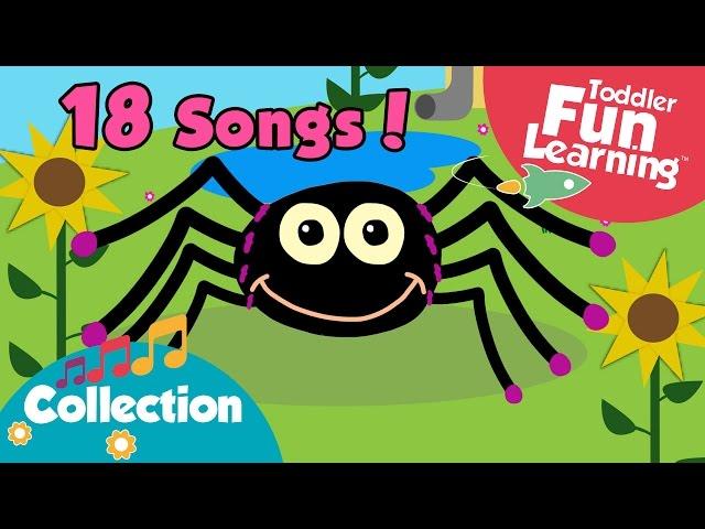 Incy Wincy Spider and More Nursery Rhymes for children! | Children Songs | Toddler Fun Learning