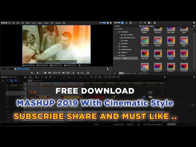 MASHUP 2019 With Cinematic Style Edius 7 8 9 Free download