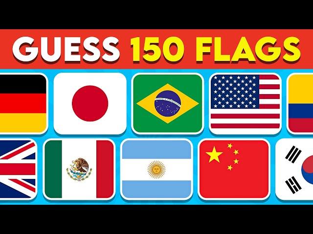  Guess The Country by the Flag Quiz   | Can You Guess 150 Flags?