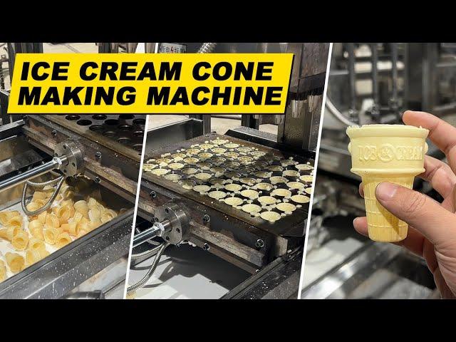 Ice Cream Cone Making Machine|Flat Bottom Shaped Wafer Cone Maker|Wafer Cone Machine|KFC Wafer Cup