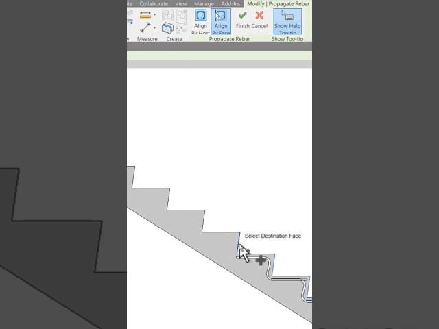 Propagate rebar in Revit - Align by face