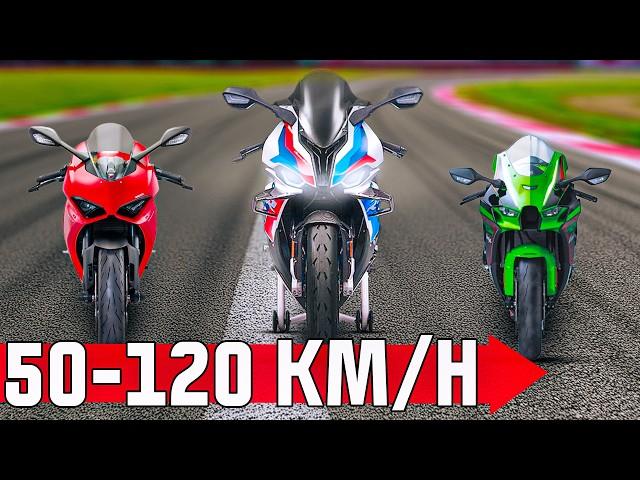 SPORT MOTORRAD VERGLEICH! 50-120km/h GPS MESSUNG!