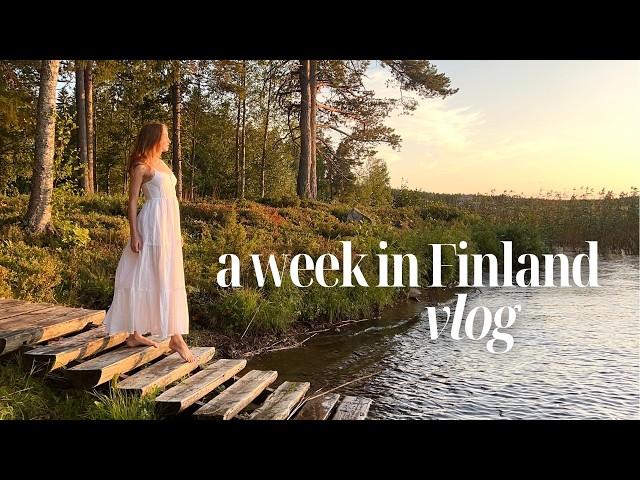 A week at my cabin in Finland: Finnish sauna, skincare routine & more