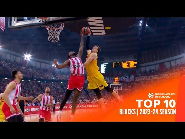 Top 10 BLOCKS -NOT in my HOUSE | 2023-24 Season | Turkish Airlines EuroLeague