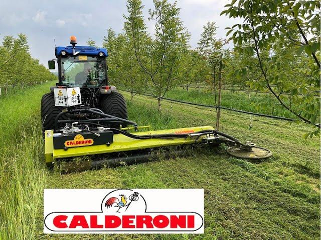 CALDERONI AGRICULTURE grass shredder with lateral inter row  no use of chemical www.calderoniweb.it