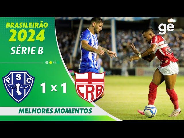 PAYSANDU 1 X 1 CRB | MELHORES MOMENTOS | 11ª RODADA BRASILEIRÃO SÉRIE B 2024 | ge.globo