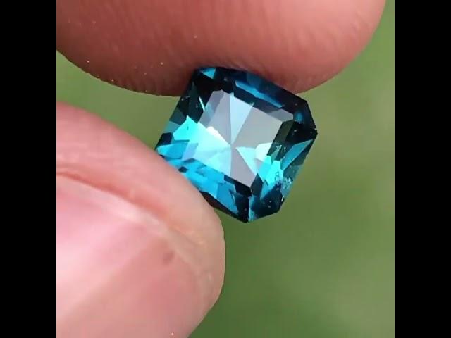 Beautiful Cut 1.20 CT True Blue Indicolite Tourmaline Gemstone from Afghanistan.