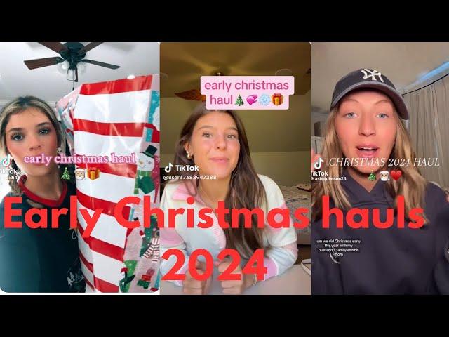 Early Christmas hauls 2024 TIKTOKCOMPILATION (HAULS +