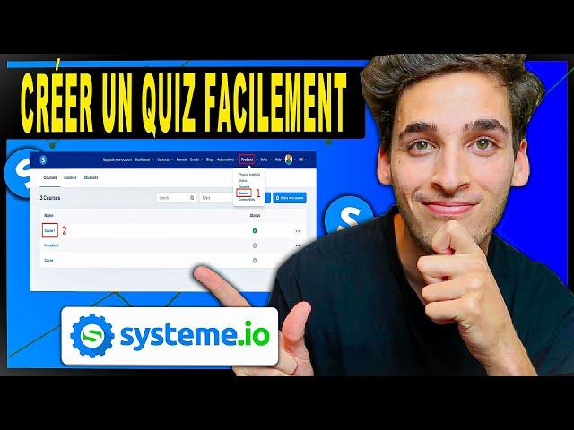 SYSTEME IO : Comment créer un Quiz sur un module de formation