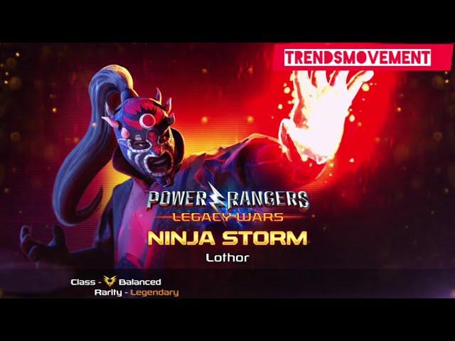 Lothor – Dark Ninja Master Revealed!  Full Moveset & Tips | Power Rangers Legacy Wars