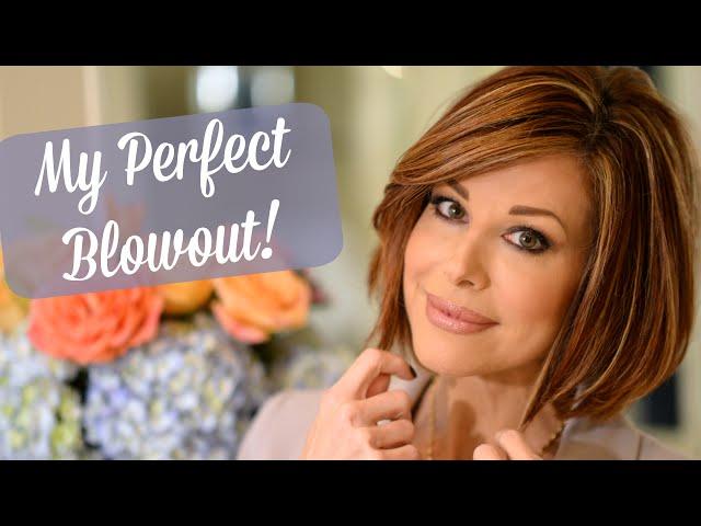 SALON BLOWOUT AT HOME! HOW TO BLOW DRY YOUR HAIR LIKE A PRO | Dominique Sachse