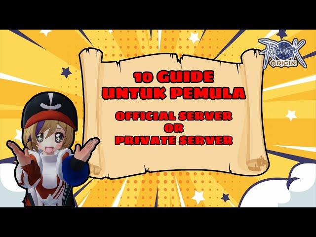 GUIDE PEMULA YG BARU MAU MAIN ROO DI OFFICIAL SERVER OR PRIVATE SERVER ‼ 10 TIPS TER-UPDATE ⁉ ROO