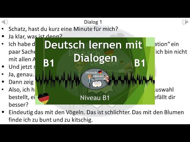 Dialoge B1  | Deutsch lernen durch Hören | 11 |