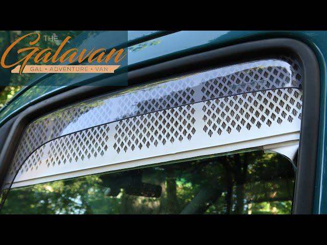 Front Window Screens for Van Life | TheGalavan