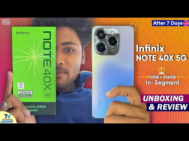 Infinix NOTE 40X 5G Unboxing & Review After 7 Days | Infinix NOTE 40X 5g Camera Test & Bgmi Test