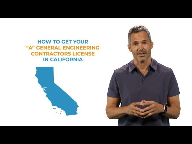 How To Get General Engineering Contractors License (Class A)