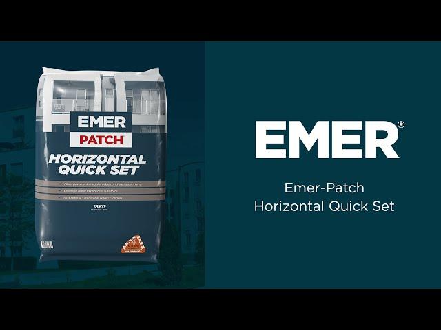 Emer-Patch Horizontal Quick Set