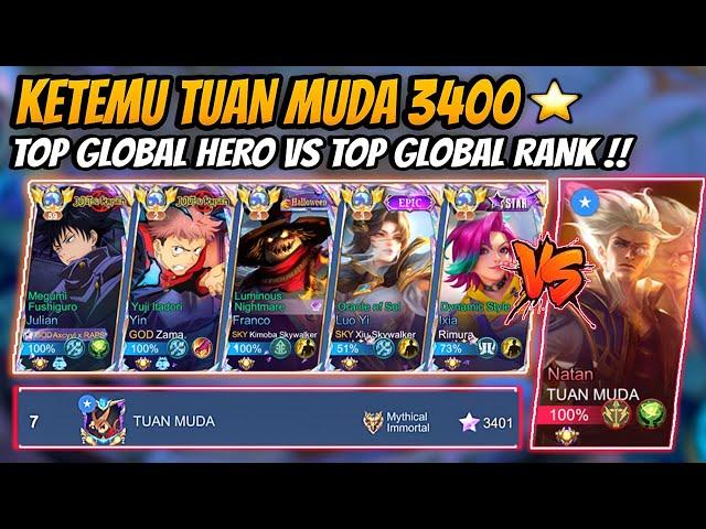 Top Global Hero Vs Top Global Rank Gameplay Julian Exp - Mobile Legends