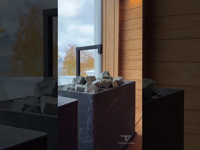 ЛУЧШАЯ печь в БАНЮ #shortsvideo #баня #сауна #строительство #стройка #печьдлябани #tulikivi