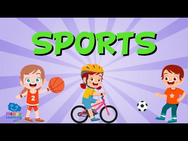 Vocabulario de los deportes | Vídeos Educativos para Niños Aprende inglés