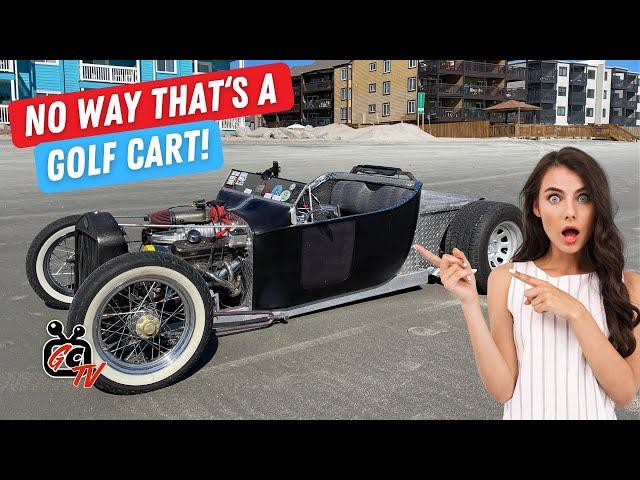 Custom EZGO Golf Cart with 1923 Ford T-Bucket - GolfcartingTV