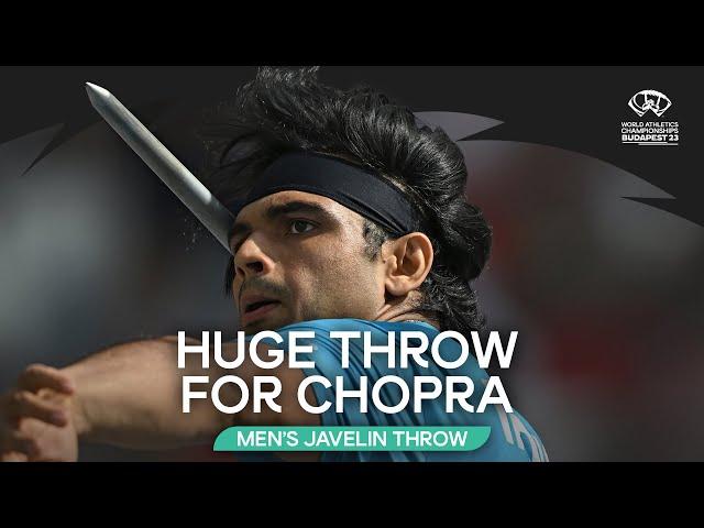 Huge throw by Neeraj Chopra in javelin qualifying round | World Athletics Championships Budapest 23