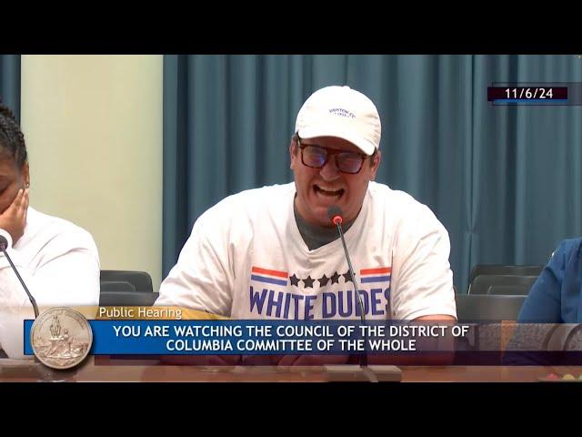 “White Dude For Kamala” WEEPS At City Council