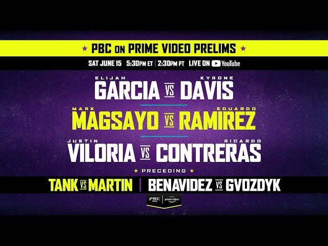 PBC on PRIME VIDEO PRELIMS | #TankMartin & #BenavidezGvozdyk