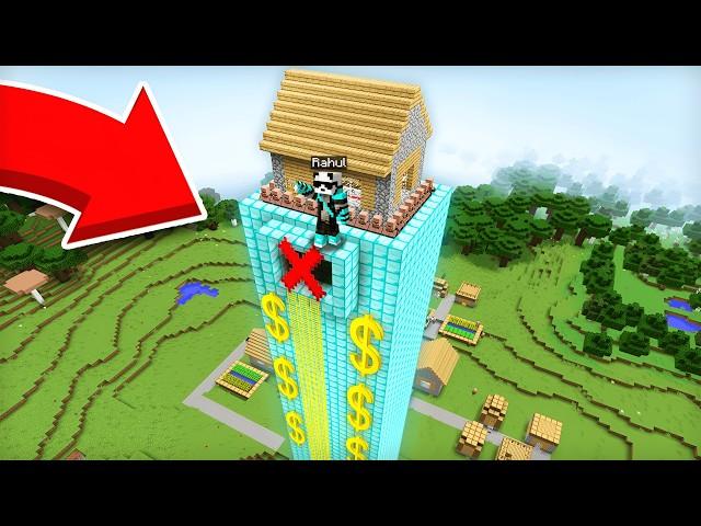 I Got Stuck on the Tallest house in Minecraft !!!