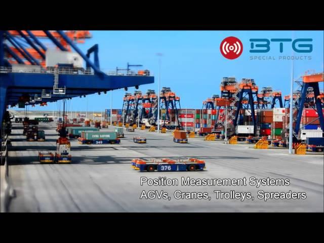 BTG Special Products Sensors at STS, OC, AGV, ASC  / ARMG in Automated Container Terminal