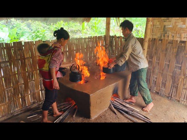 Small family makes terracotta, leans the house - Daily Life | Bàn Thị Ta