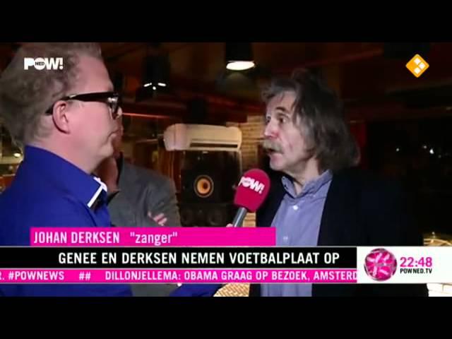 Wilfred Genee en Johan Derksen nemen schaamteloos voetbaalplaat op (Pownews)