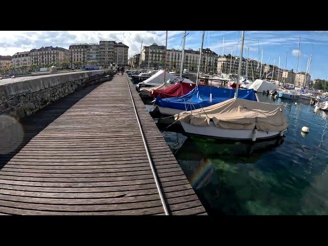 Marina in Geneva Lake Switzerland