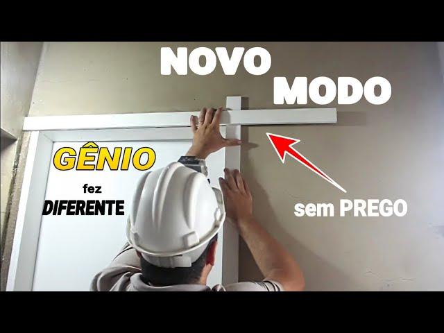 sem PREGO.. Agora você Deixa sua PORTA Linda C/ NOVO MÉTODO PRA COLOCAR GUARNIÇÃO/ALIZAR