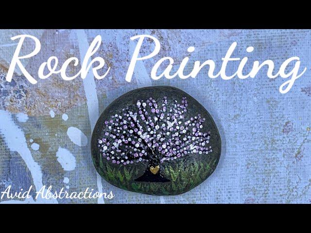 Easy Tree of Love Rock Painting for Beginners