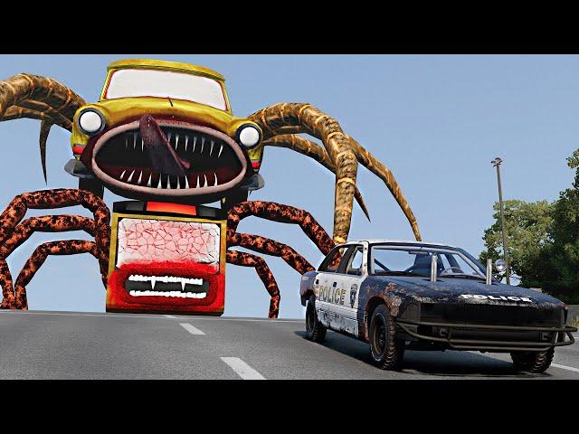 Cars Crash Test with BUS EATER & CAR EATER & HOUSE HEAD – BeamNG.Drive