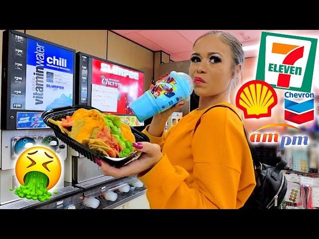 I only ate GAS STATION food for 24 HOURS! | Krazyrayray