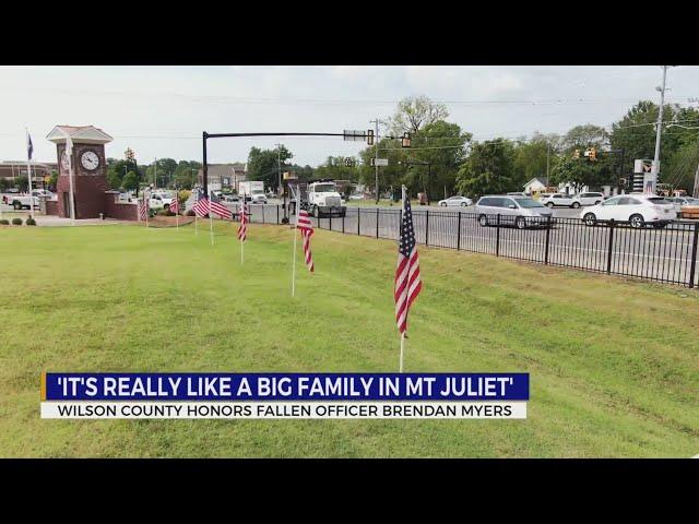 Wilson County honors fallen officer Brendan Myers