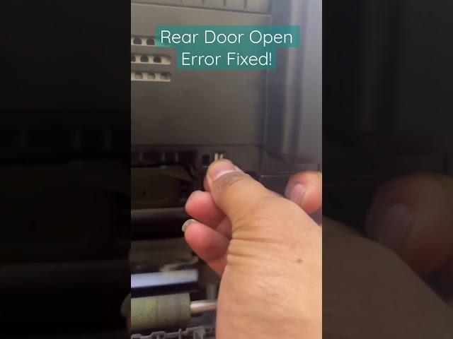 Rear Door Open Error In HP Color LaserJet Printer