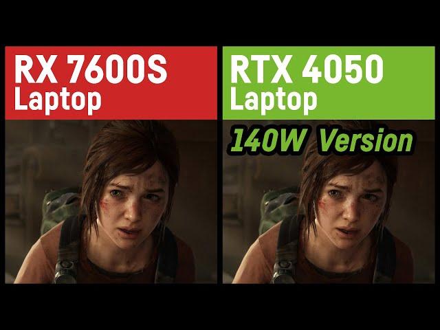 RX 7600S vs RTX 4050 Mobile (140W) Laptop/Notebook