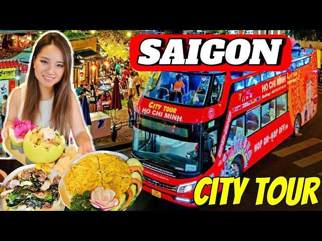 Ho Chi Minh City  2024 | Hop On Bus Tour Experience  | ELEVATED Vietnamese Food |Travel Guide Vlog