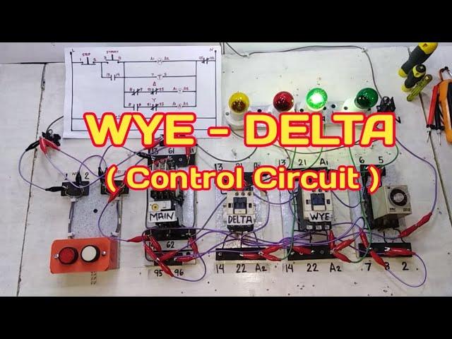 WYE DELTA Control Circuit Wiring Tutorial (Tagalog) Basic Motor Control Tutorial