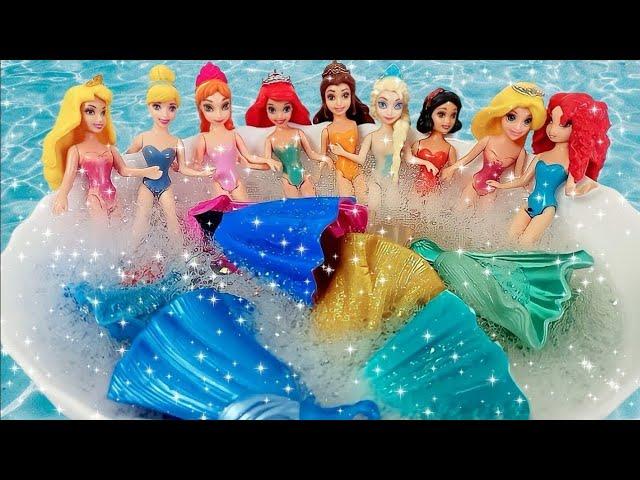 Disney Princess Doll Makeover ~ DIY Miniature Ideas for Barbie - Wig, Dress, Faceup, and More! DIY