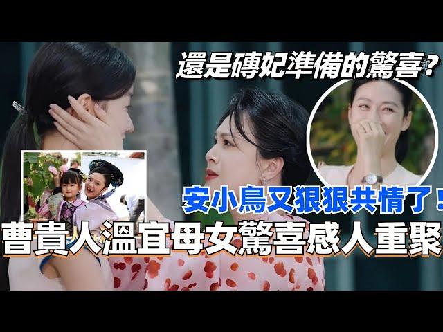 曹贵人温宜母女惊喜感人重聚！我们安小鸟又狠狠共情了！还是砖妃准备的惊喜？！#甄嬛传 #综艺 #焕新环游传 #蔡少芬 #娱乐 #后宫甄嬛传