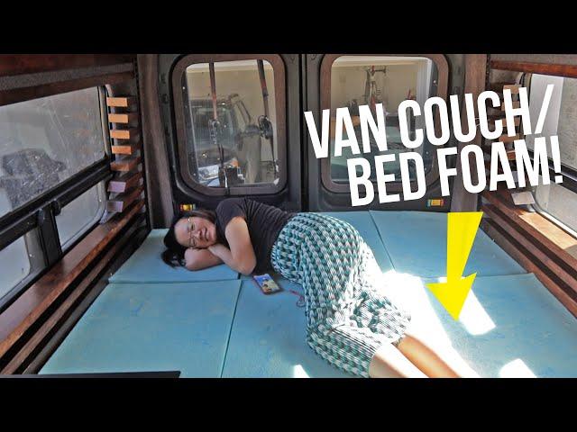 Cutting the Upholstery Foam for my Van