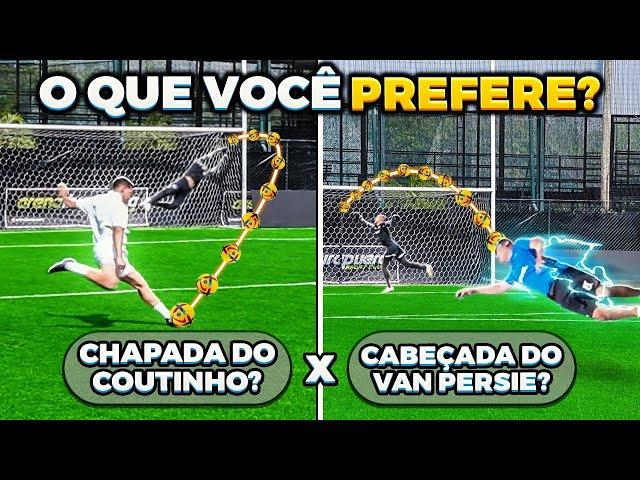 VOCÊ PREFERE CHAPADA DO COUTINHO ou GOL DE PEIXINHO DO VAN PERSIE? (O CL9 TAVA IMPOSSÍVEL HOJE) 