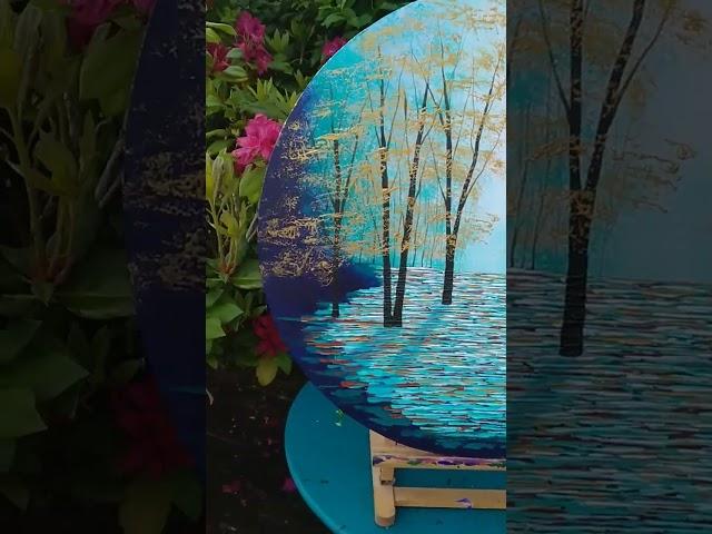 Amanda Horvath forest bathing paintings connecting with nature and woodlands @amandahorvathfineart