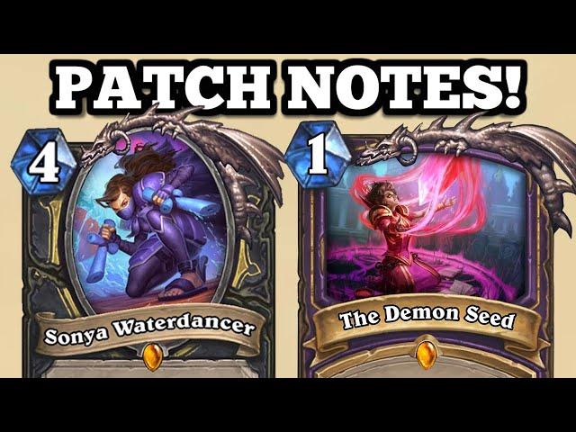 ALL NERFS REVEALED! Sonya REWORKED! The Demon Seed wasn't reworked!? Darkglare is DEAD!