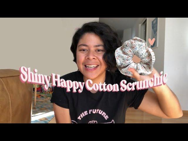 Making a knit scrunchie // Wool and The Gang - Shiny Happy Cotton Scrunchie Free Pattern