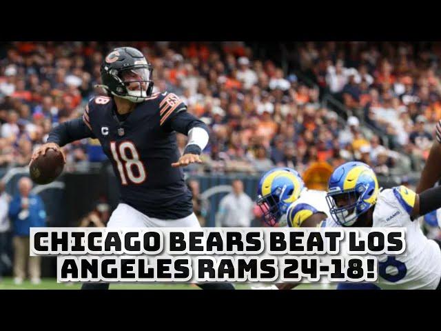 Chicago Bears BEAT Los Angeles Rams 24-18! REACTION & ANALYSIS!